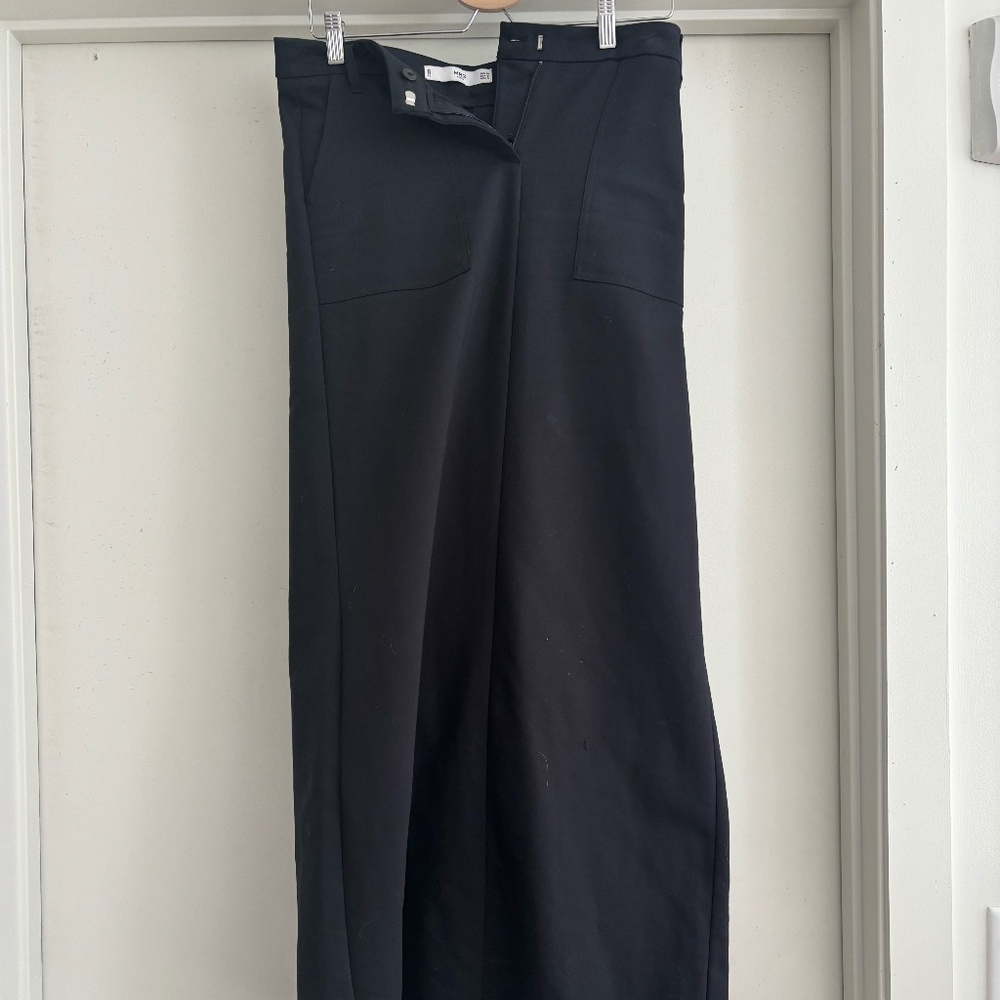 Mango black maxi skirt size 6